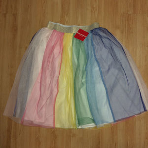 hanna andersson rainbow tulle skirt